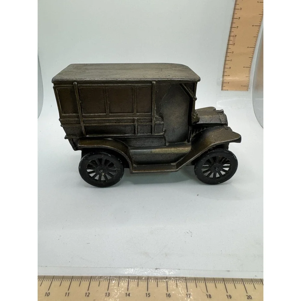 1970s Cast Metal Bank 1915 FORD Promo Banthrico Inc Chicago USA Vintage No Key